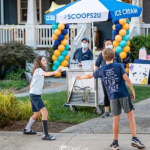 Kids and Ice Cream Cart