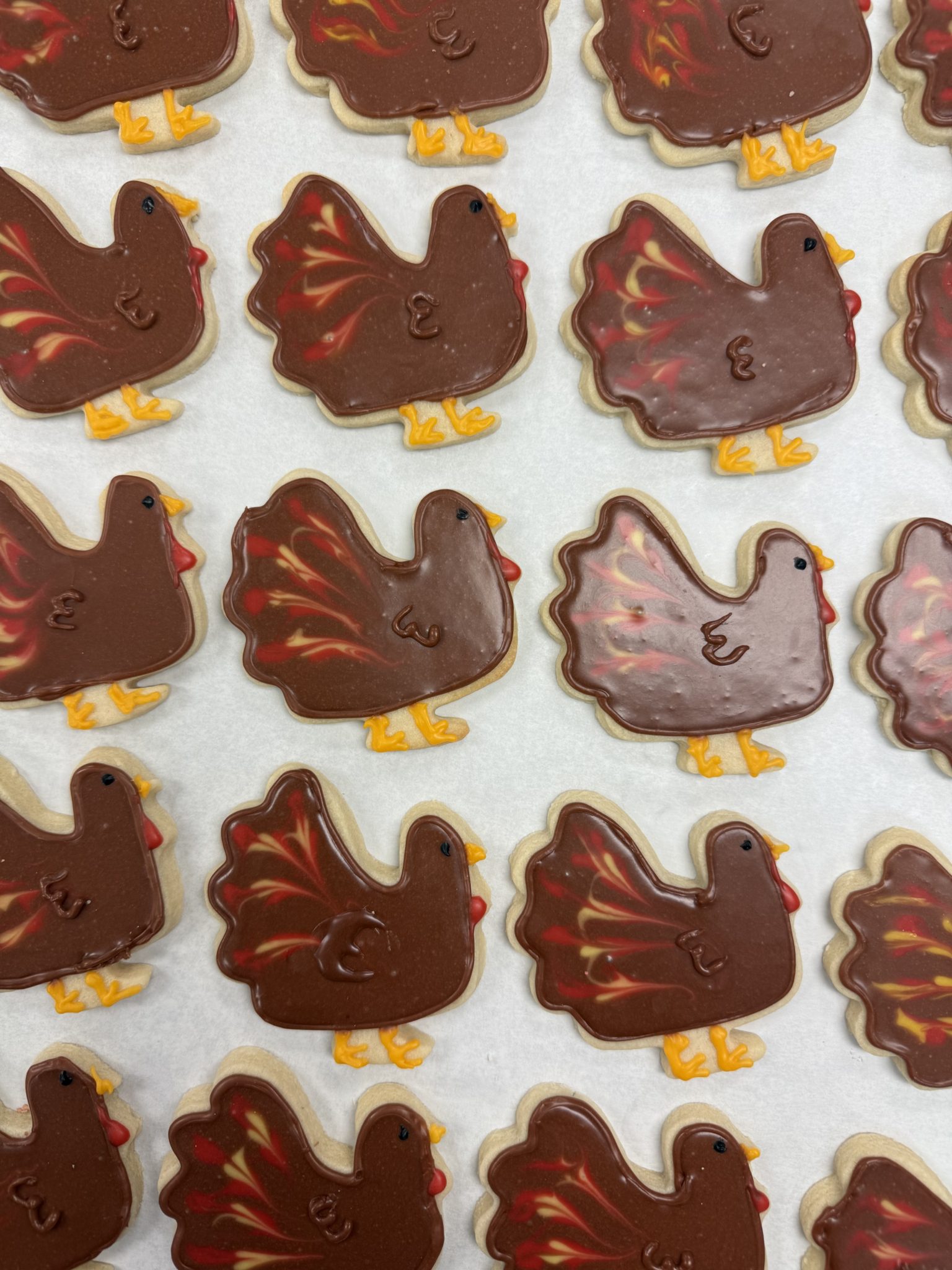Hand Decorated Turkey Cookies